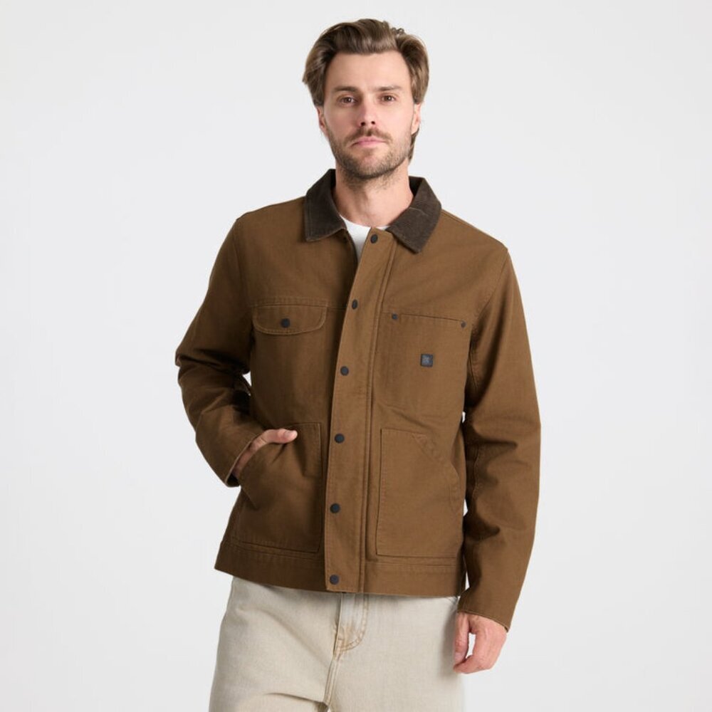 New Mens sz M Roark Open Roads Waxed Canvas Jacket outdoors fashion button up - Picture 5 of 11